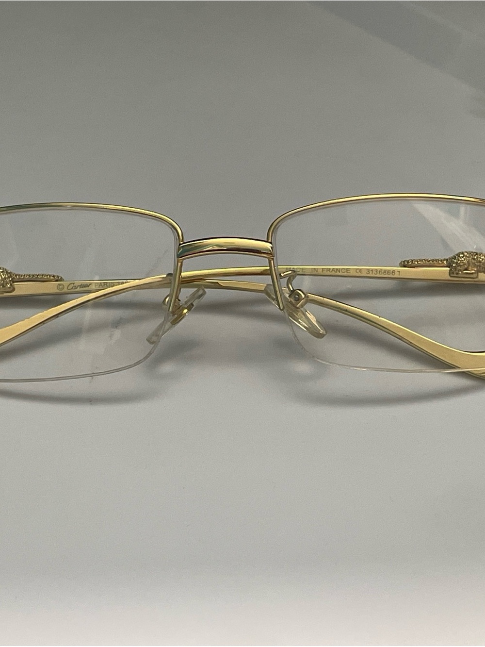 Cartier Paris 140 Eyeglasses Frames Gold Color 3168666   SKU 176 - Picture 2 of 15